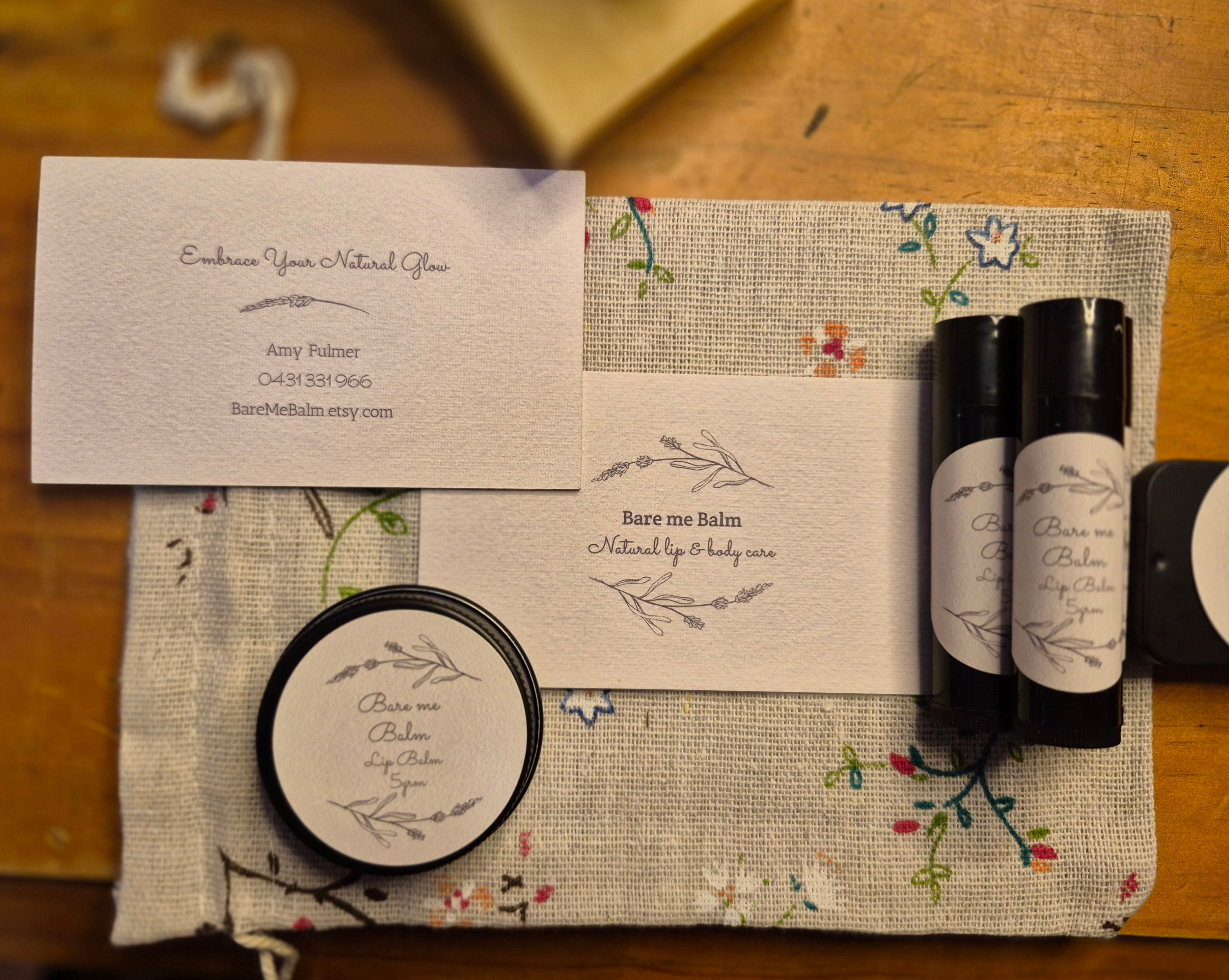 Natural Honey Lip Balm with Beeswax & Shea Butter